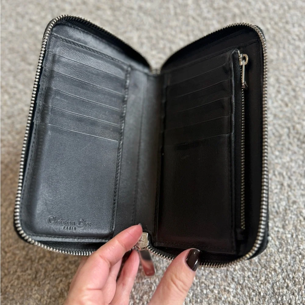 Dior Black Patented Leather Wallet